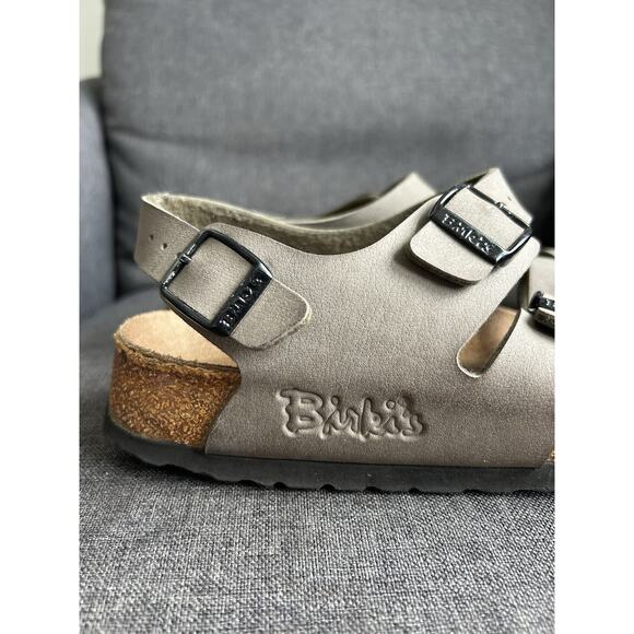 Birkinstock Birki's Size 40 Taupe Canberra 3 Strap Sandals Slingback Ellice US 9 - Picture 7 of 16